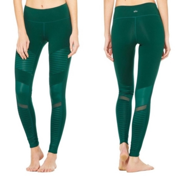 alo yoga green leggings